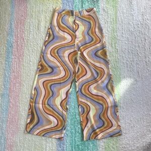 Multi-Colored Wide Leg Pants from Urban Outfitters